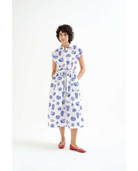 Compañía Fantástica_ Vestido midi con estampado Lobster - Imagen 1