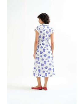 Compañía Fantástica_ Vestido midi con estampado Lobster - Imagen 2