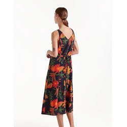 Compañía Fantástica_ Vestido midi estampado floral Famara - Imagen 2