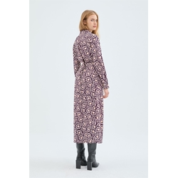 Compañía Fantástica_ Vestido midi estampado geométrico - Imagen 2