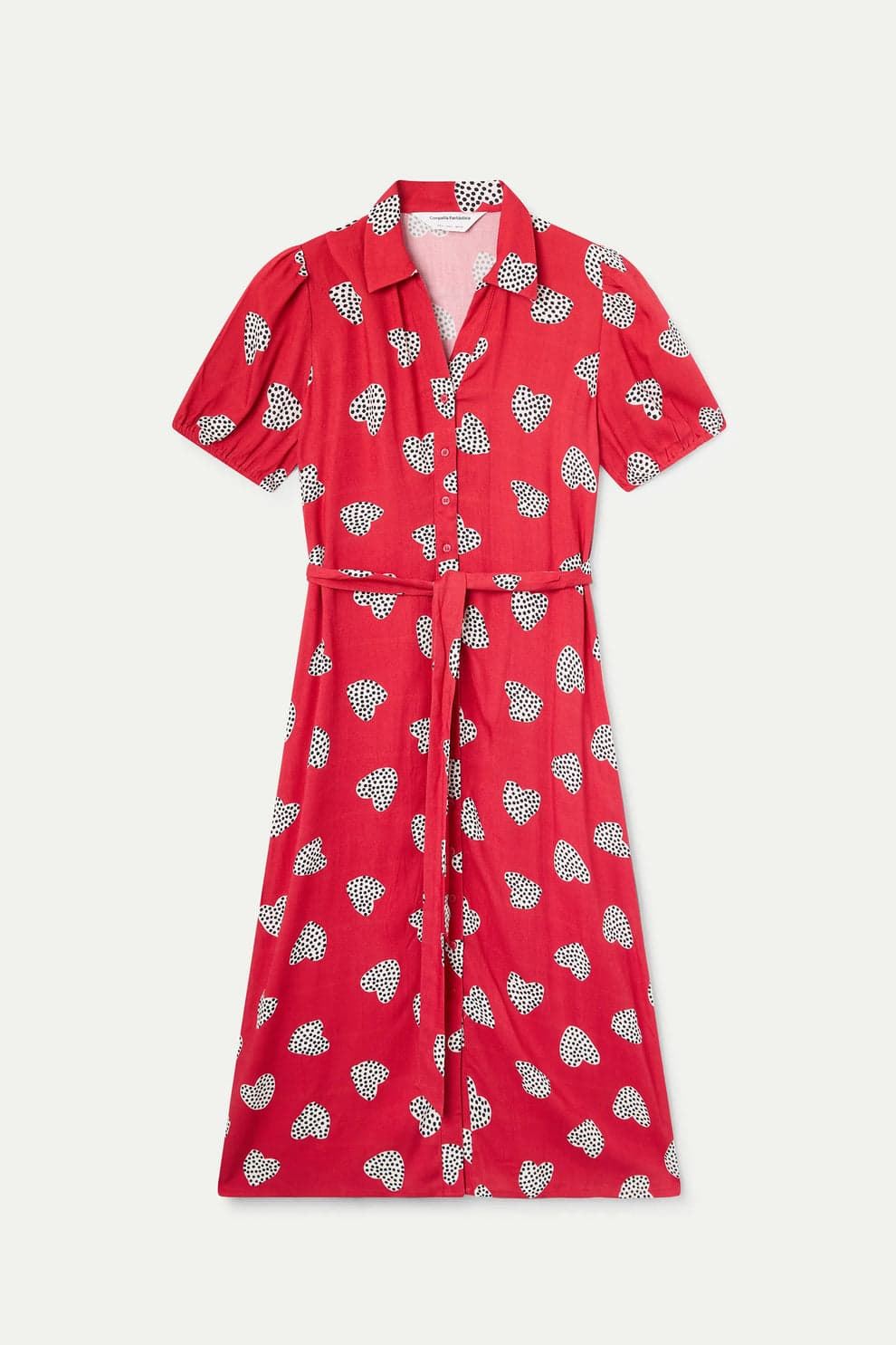 Compañía Fantástica_ Vestido midi estampado Harmony Red - Imagen 3