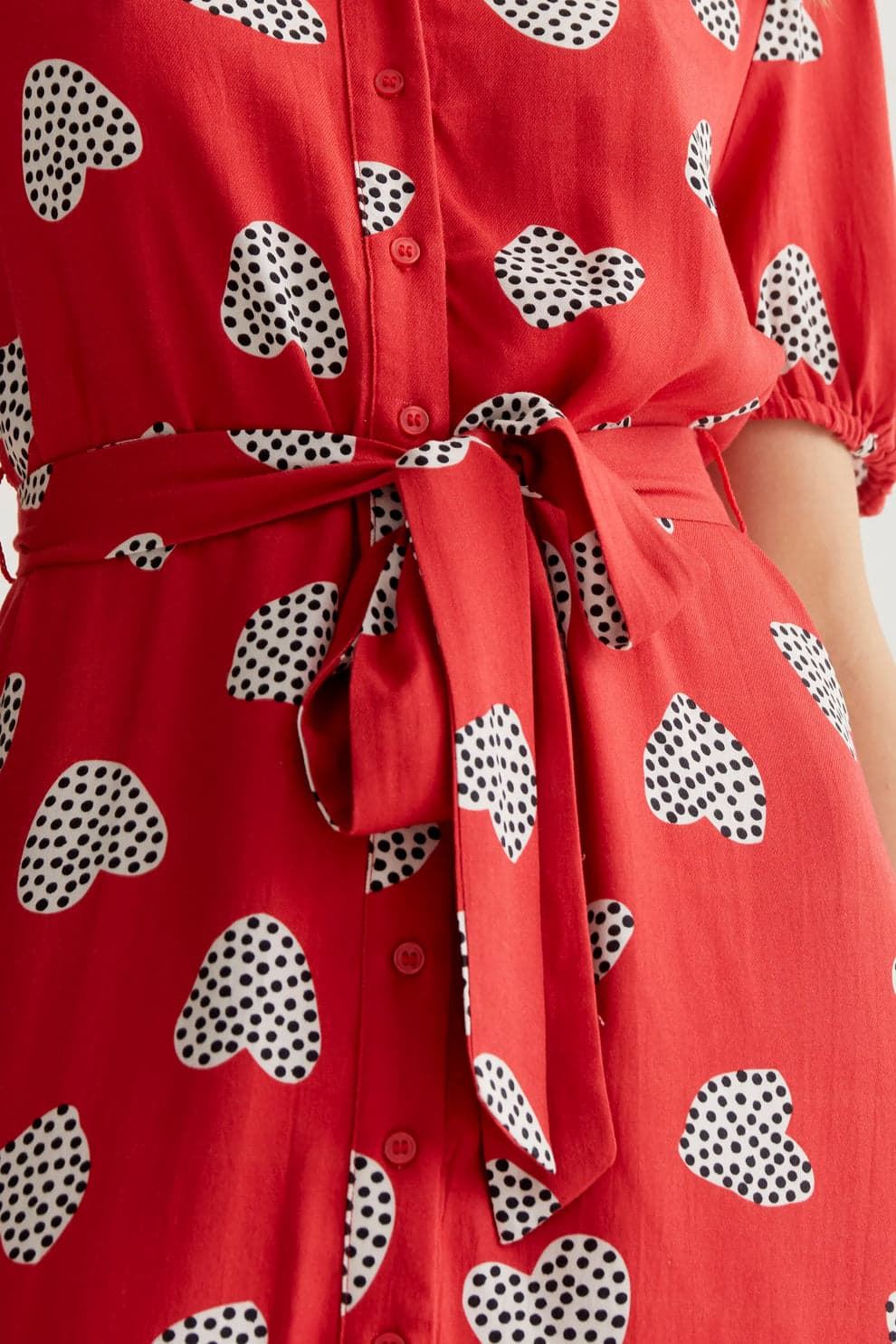 Compañía Fantástica_ Vestido midi estampado Harmony Red - Imagen 5