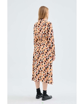 Compañía Fantástica_ Vestido midi estampado lunares - Imagen 2