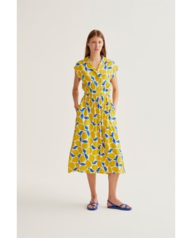 Compañía Fantástica_ Vestido midi estampado - Imagen 1