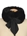 Cuello lazo peluche negro - Imagen 1