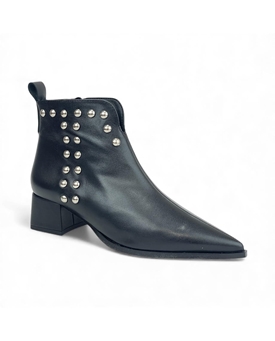 Desireé_ Botín piel negro tachuelas - Imagen 2