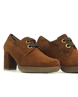 Desireé_ Zapato cordones serraje cuero - Imagen 2