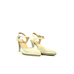 Desireé_ Zapato de tacón con pulsera champán - Imagen 2