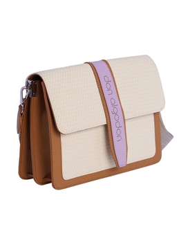 Don Algodón_ Bolso bandolera detalles malva - Imagen 2