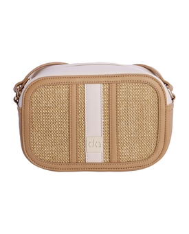 Don Algodón_ Bolso de bandolera con detalles de rafia - Imagen 1