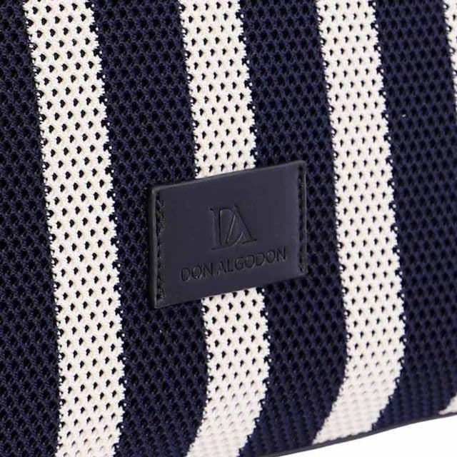 Don Algodón_ Bolso de hombro en rayas azul - Imagen 4