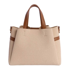 Don Algodón_ Bolso de mano en beige - Imagen 2