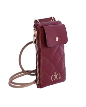 Don Algodón_ Bolso para móvil en burdeos - Imagen 1