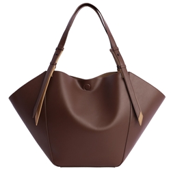 Don Algodón_ Bolso tipo shopper marrón - Imagen 1