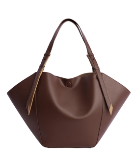 Don Algodón_ Bolso tipo shopper marrón - Imagen 1