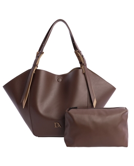 Don Algodón_ Bolso tipo shopper marrón - Imagen 2