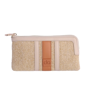 Don Algodón_  Cartera de mano estilo rafia - Imagen 1