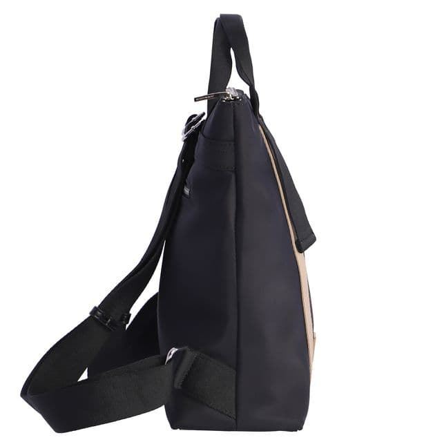 Don Algodón_ Mochila negra con detalles en beige - Imagen 6