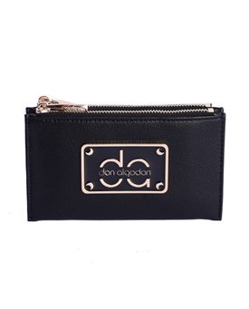 Don Algodón_  Monedero negro detalles dorado - Imagen 1