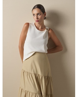 Don Algodón_ Top marfil - Imagen 1