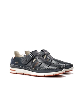 Fluchos_ Sandalia piel azul caballero - Imagen 2