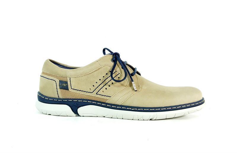 Fluchos- Zapato cordones serraje taupe - Imagen 2