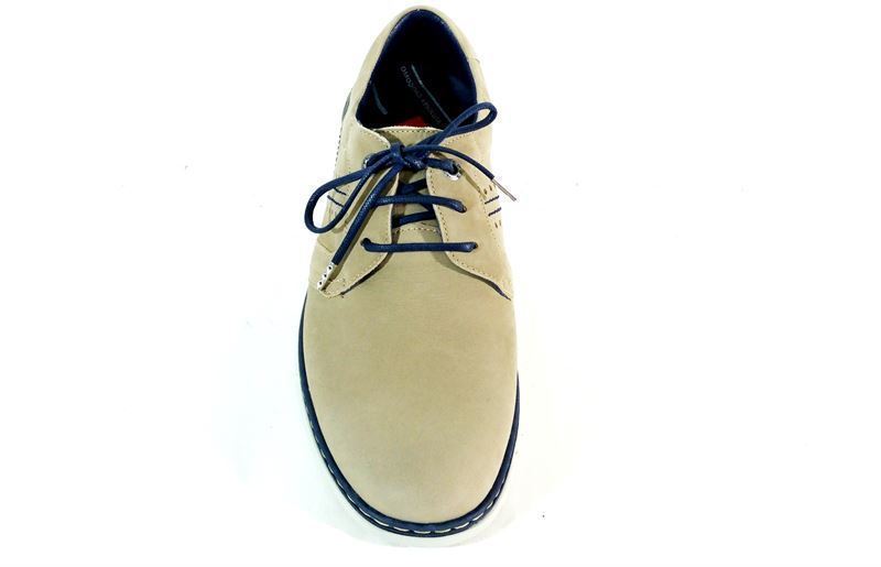 Fluchos- Zapato cordones serraje taupe - Imagen 3