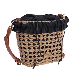 Fortime_ Capazo bandolera detalles en negro - Imagen 1