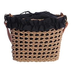 Fortime_ Capazo bandolera detalles en negro - Imagen 2