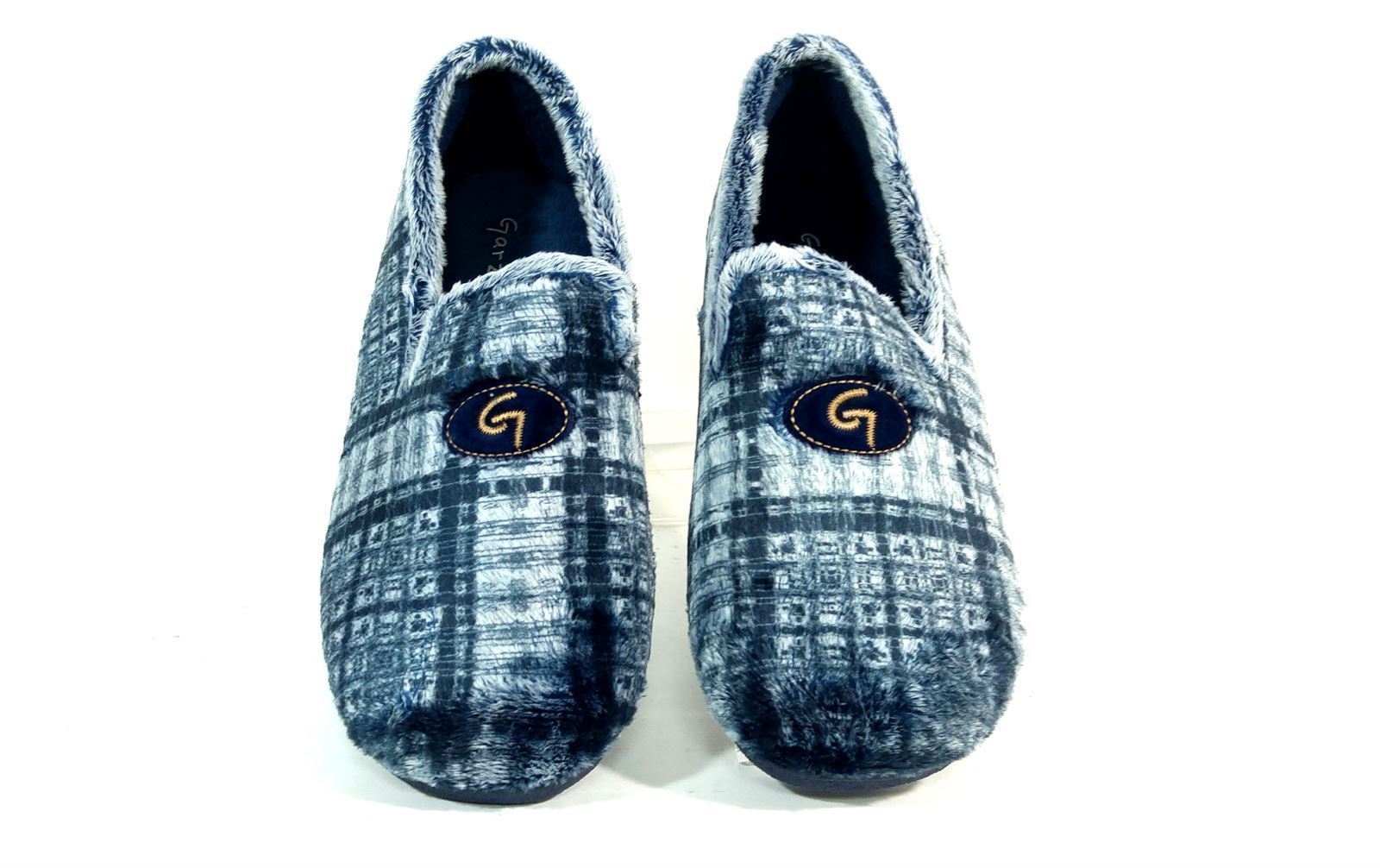 Zapatillas casa hombre cerradas Garzón 6631.247 azul marino