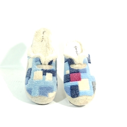 Garzón_ Zapatilla cuadros azul - Imagen 2