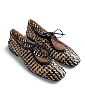 Gioseppo_ Bailarina Trenzada calada worden negro - Imagen 1