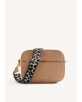 Gioseppo_ Bolso bandolera beige estampado leopardo - Imagen 1