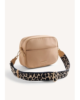 Gioseppo_ Bolso bandolera beige estampado leopardo - Imagen 2