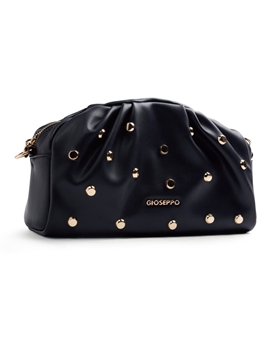 Gioseppo_ Bolso bandolera negro efecto arrugado con tachas - Imagen 1