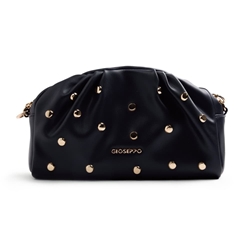 Gioseppo_ Bolso bandolera negro efecto arrugado con tachas - Imagen 2