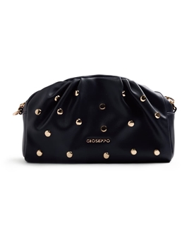 Gioseppo_ Bolso bandolera negro efecto arrugado con tachas - Imagen 2