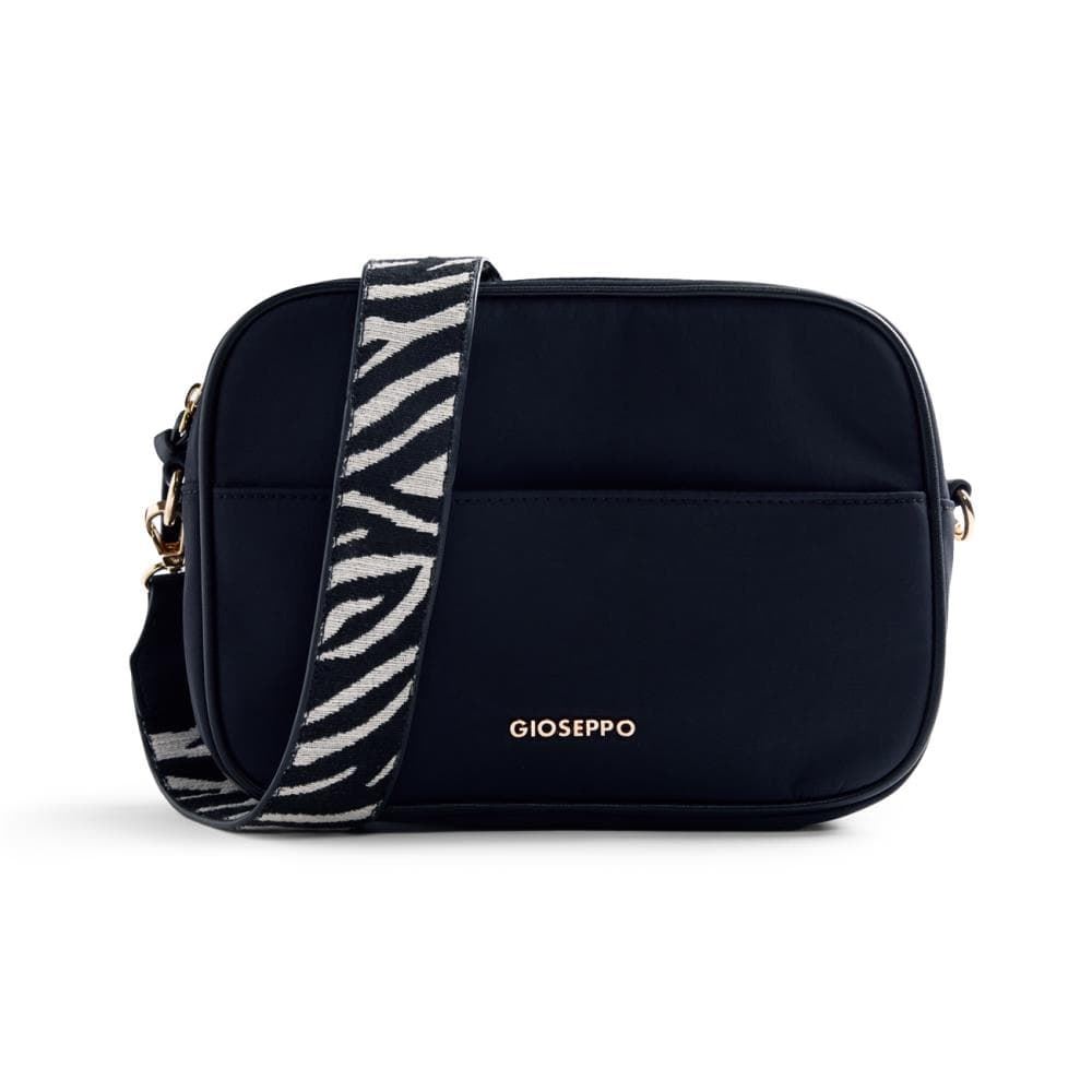 Gioseppo_ Bolso bandolera negro estampado cebra - Imagen 2
