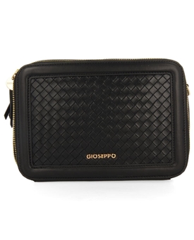 Gioseppo_ Bolso bandolera trenzado leest negro - Imagen 2