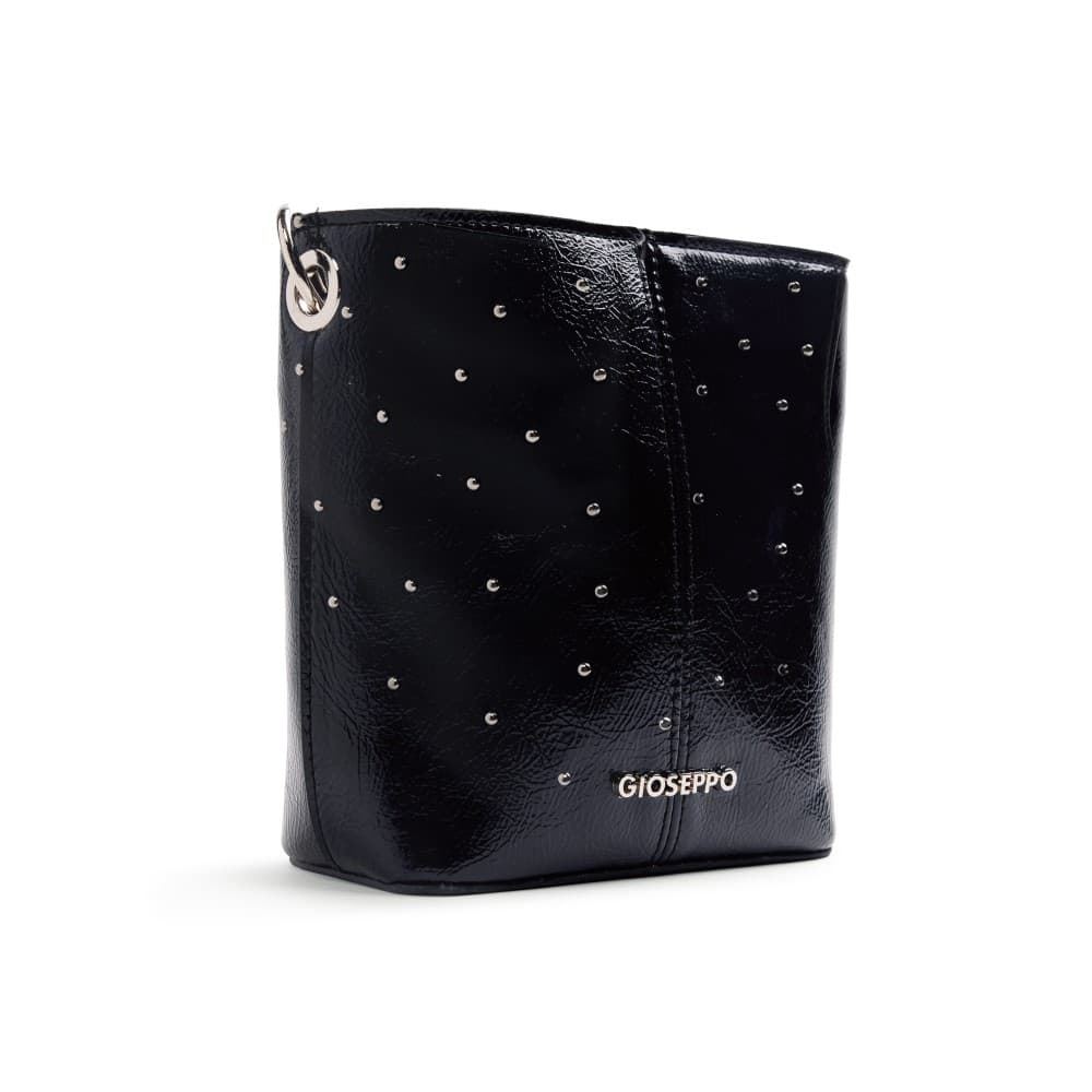Gioseppo_ Bolso bucket negro tachas - Imagen 1