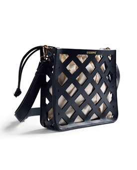 Gioseppo_ Bolso calado negro Tacurong - Imagen 2