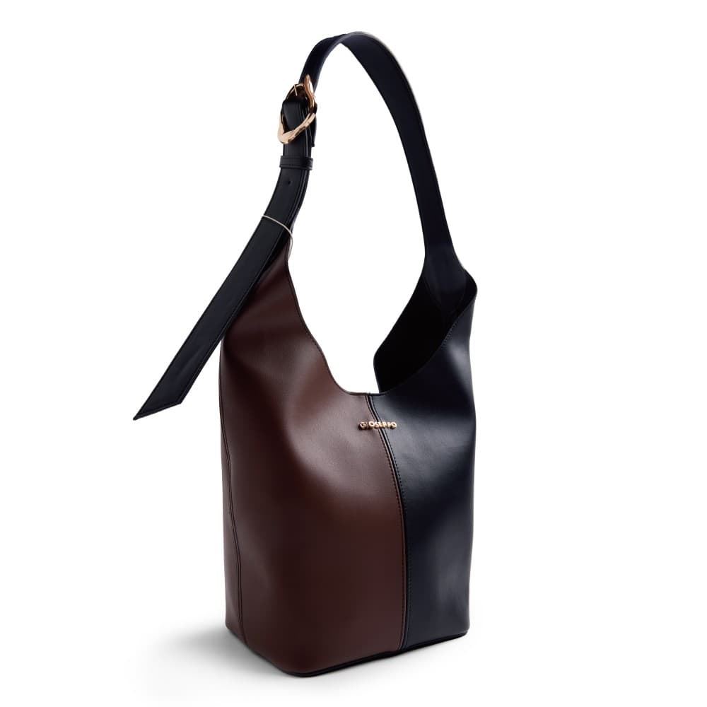 Gioseppo_ Bolso maxi bucket bicolor - Imagen 1