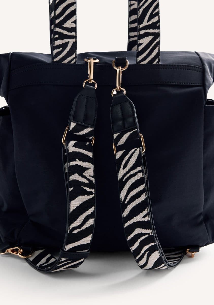GIOSEPPO_Bolso Mochila negro-cebra - Imagen 3