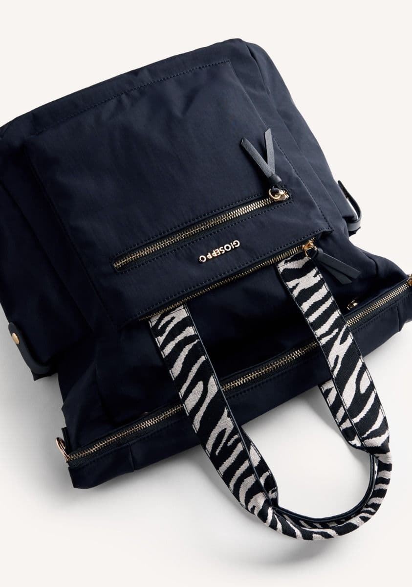 GIOSEPPO_Bolso Mochila negro-cebra - Imagen 4