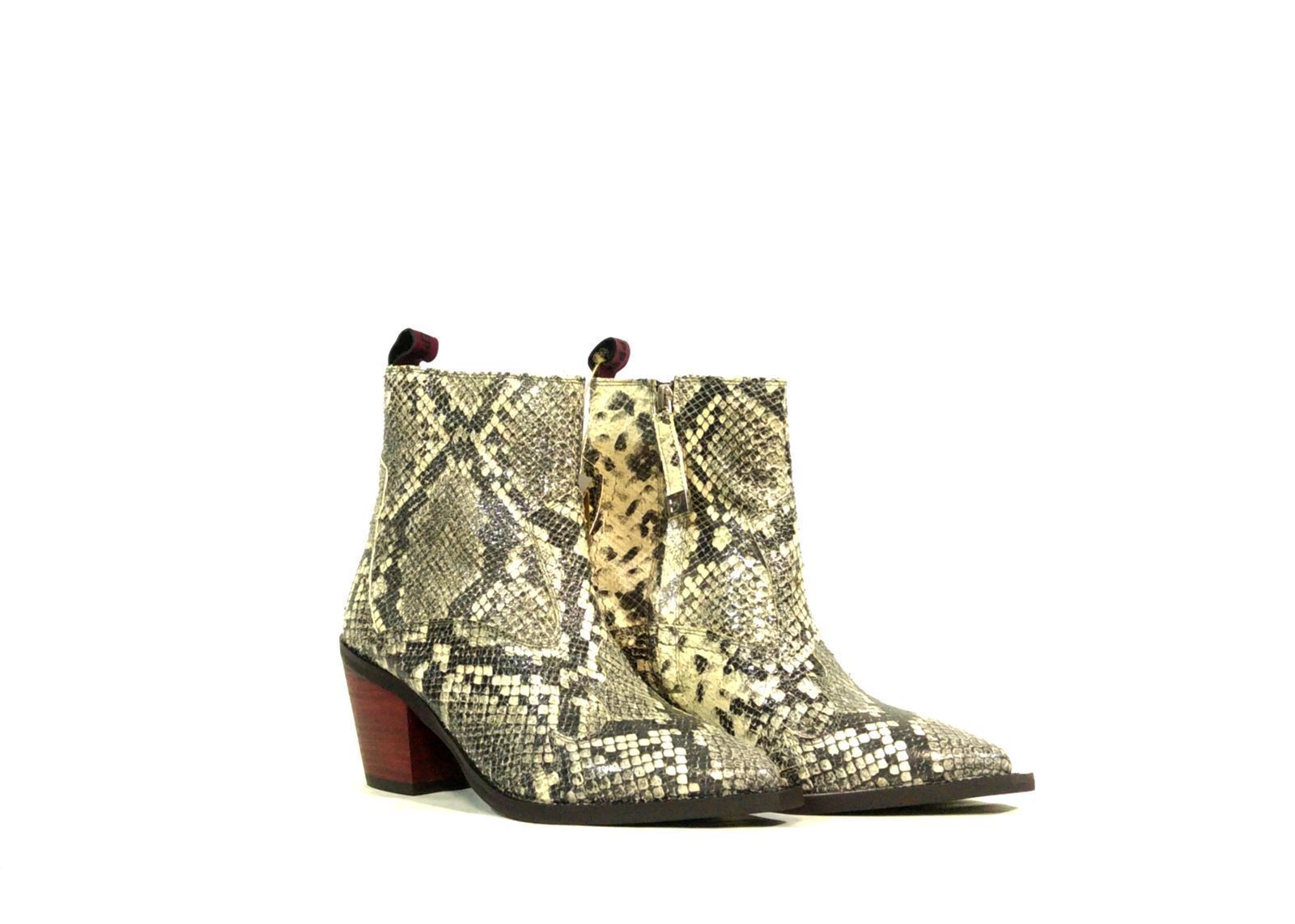 GIOSEPPO_ Botines snake estilo cowboy - Imagen 2