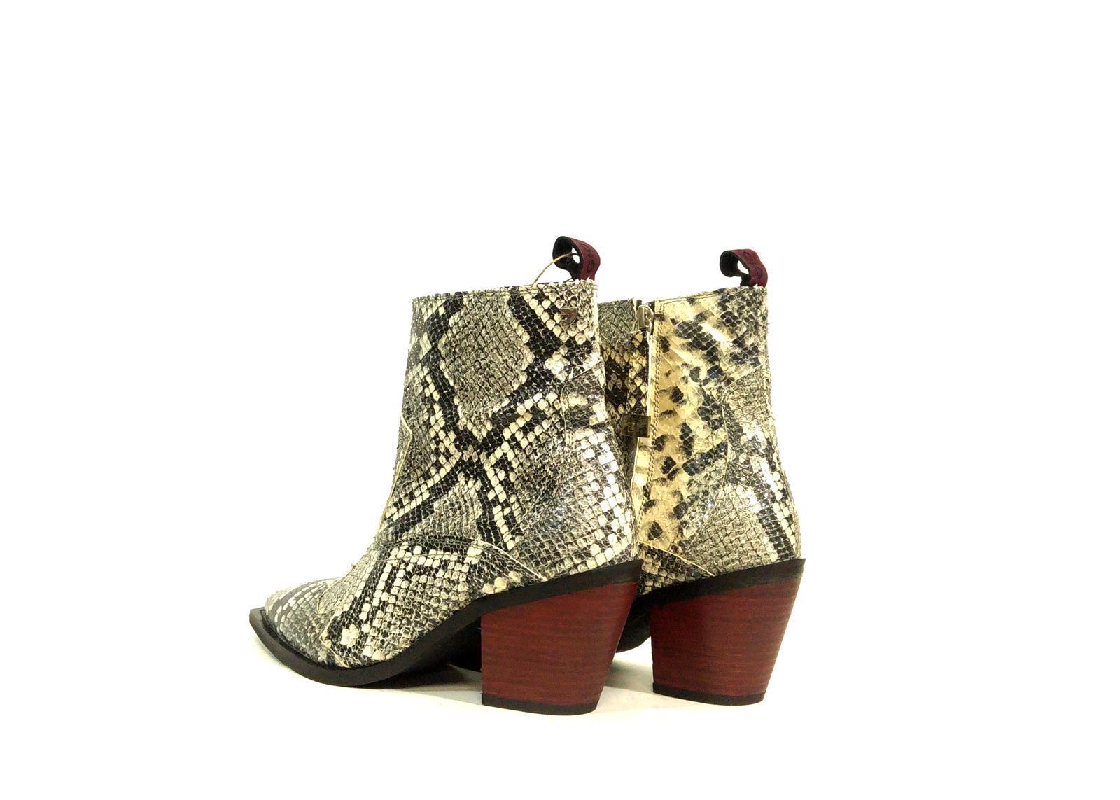 GIOSEPPO_ Botines snake estilo cowboy - Imagen 3