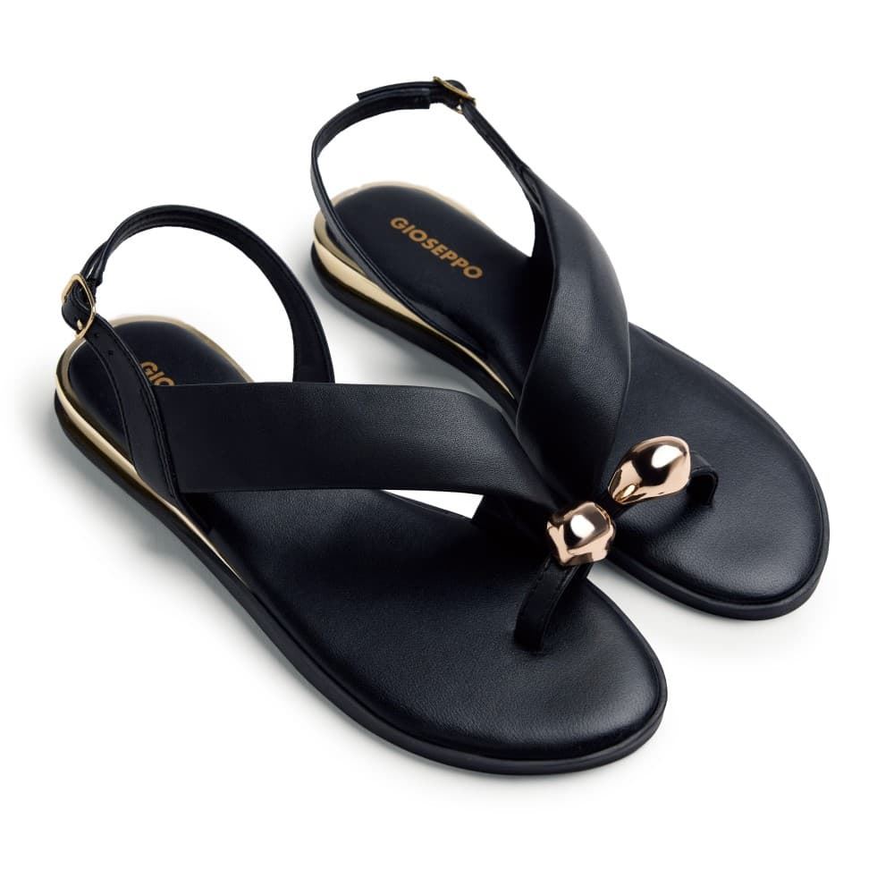 GIOSEPPO _ SANDALIAS PIEL ANILLO JOYA STONY - Imagen 1