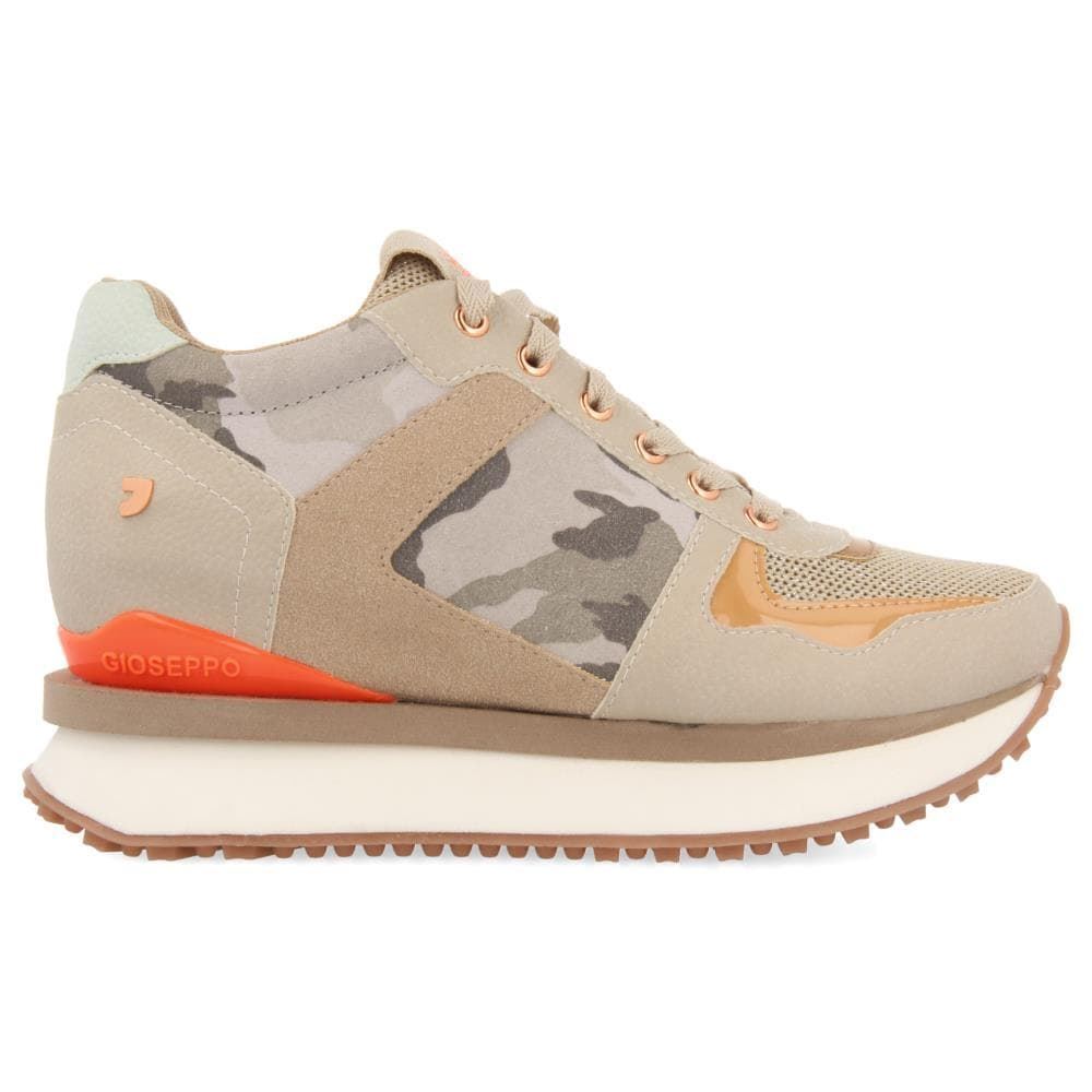 Gioseppo_ Sneakers de camuflaje con cuña interior - Imagen 1