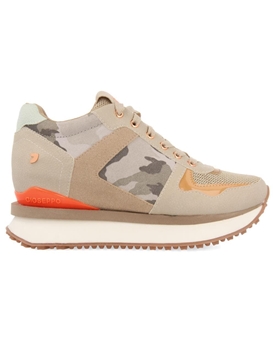 Gioseppo_ Sneakers de camuflaje con cuña interior - Imagen 1