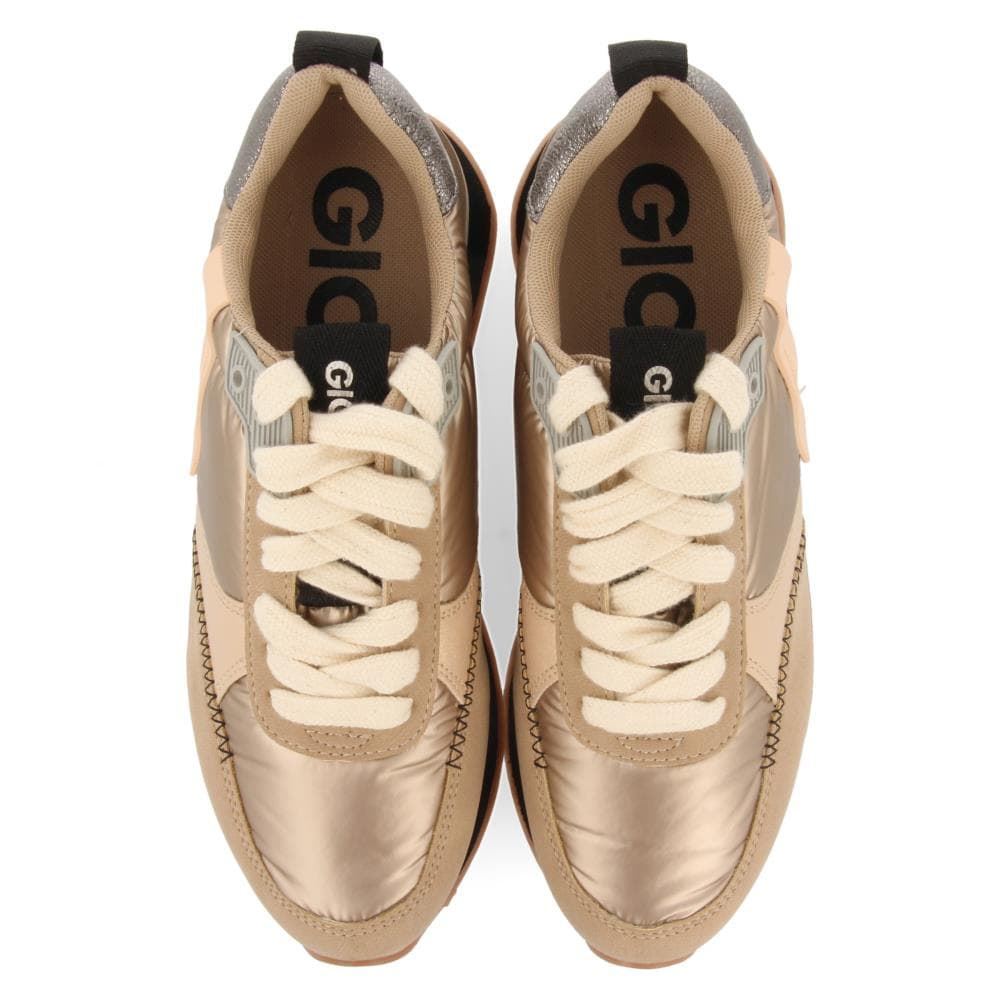 Gioseppo_ Sneakers doradas monocolor acolchadas - Imagen 4